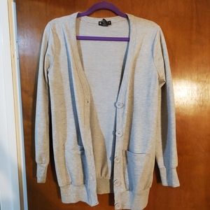 Miss Chievous Light Grey Cardigan (L)